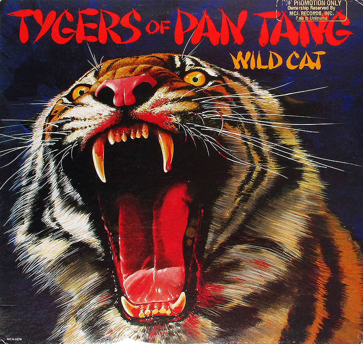 large album front cover photo of: TYGERS OF PAN TANG - Wild Cat Promo 12" Vinyl LP Album